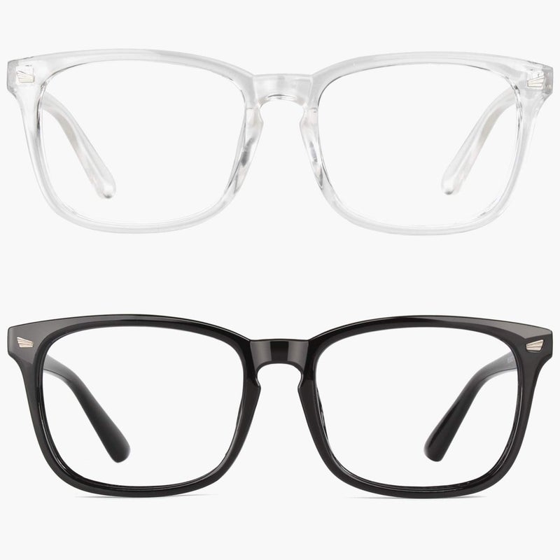 GQUEEN Fashion Glasses Non Prescription Fake Glasses for Women Men Clear Lens Square, 201582 - Image 5